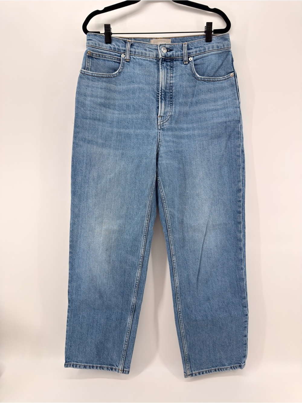 Everlane The Way-High Jean Women’s 30 Blue Wide Leg Organic Cotton Denim
